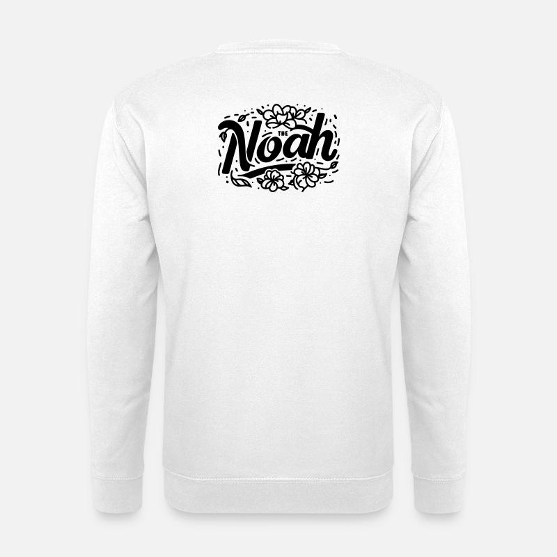 The Noah with Flowers - Unisex Pullover - Weiß