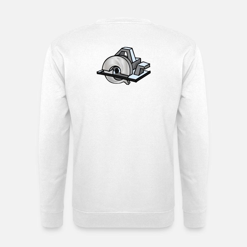 Kreissäge | circular saw - Unisex Pullover - Weiß
