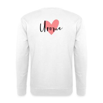 Le cœur de grand-mère - Sweat-shirt Unisexe - blanc - Dos