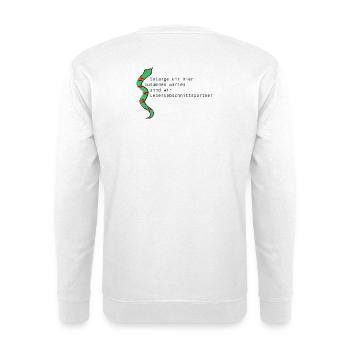 LIFE STAGE PARTNER - Unisex Sweatshirt - white - Back