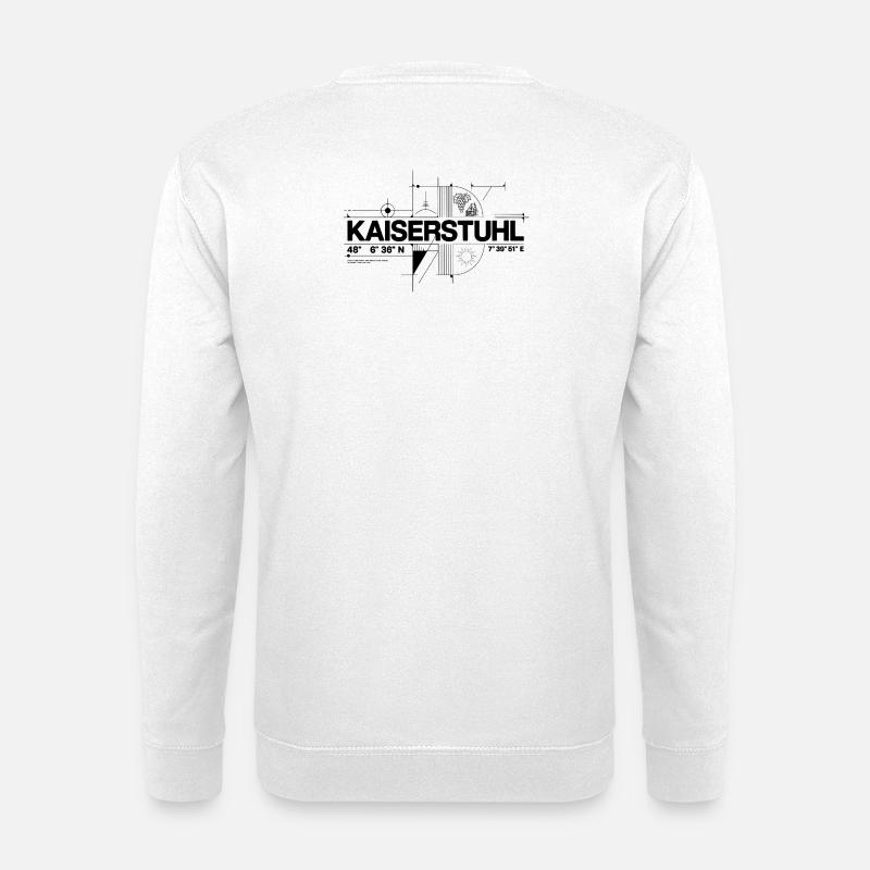 Geometric home style - Unisex Pullover - Weiß