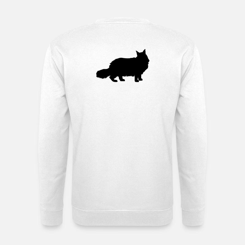 Maine Coon - Unisex Pullover - Weiß