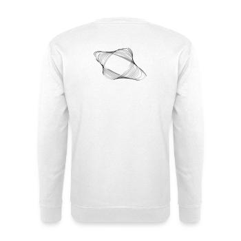 The extra imperfect geometric shape - Unisex Sweatshirt - white - Back