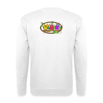Weisheit - Eulen Edition - Unisex Pullover - Weiß - Hinten