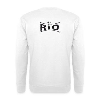 RIO avec Jésus - Brésil - Sweat-shirt Unisexe - blanc - Dos