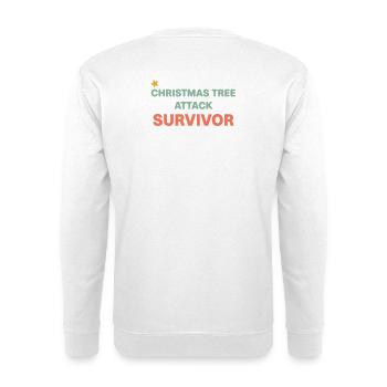Survivor Weihnachtsbaum - Unisex Pullover - Weiß - Hinten