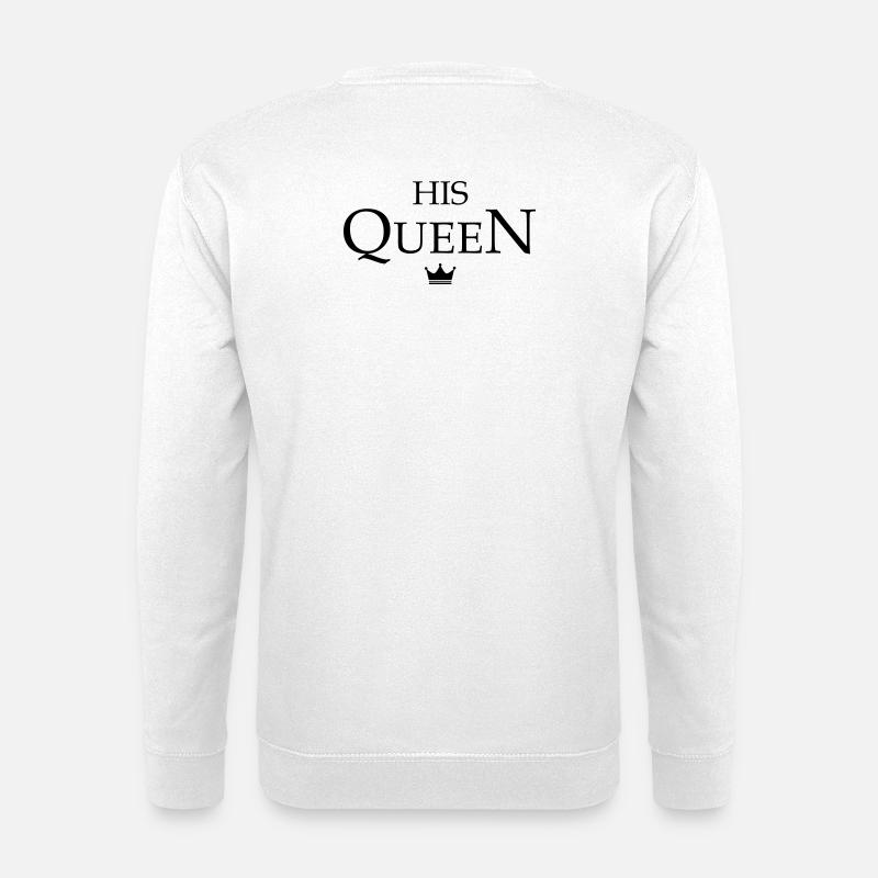Queen King Partnerlook - Unisex Pullover - Weiß