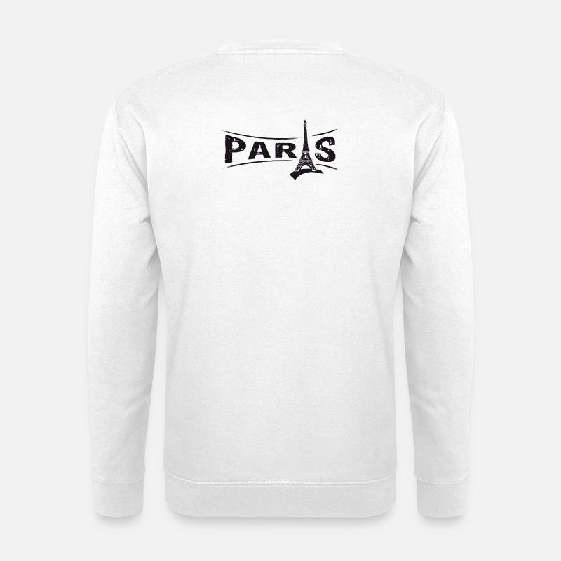 PARIS with Eiffel Tower - Unisex Sweatshirt - white