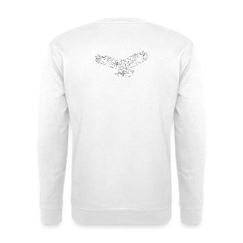 majestic eagle - Unisex Sweatshirt - white - Back
