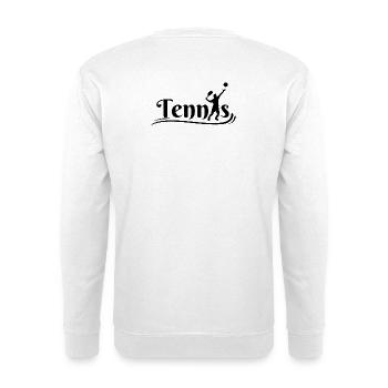 tennis, jouer au tennis, club de tennis - Sweat-shirt Unisexe - blanc - Dos