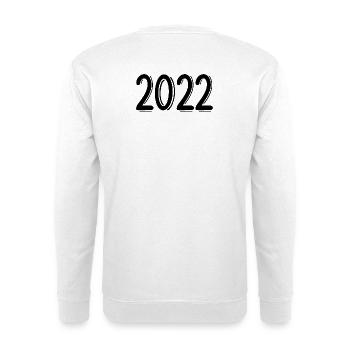 2022 - Unisex Pullover - Weiß - Hinten