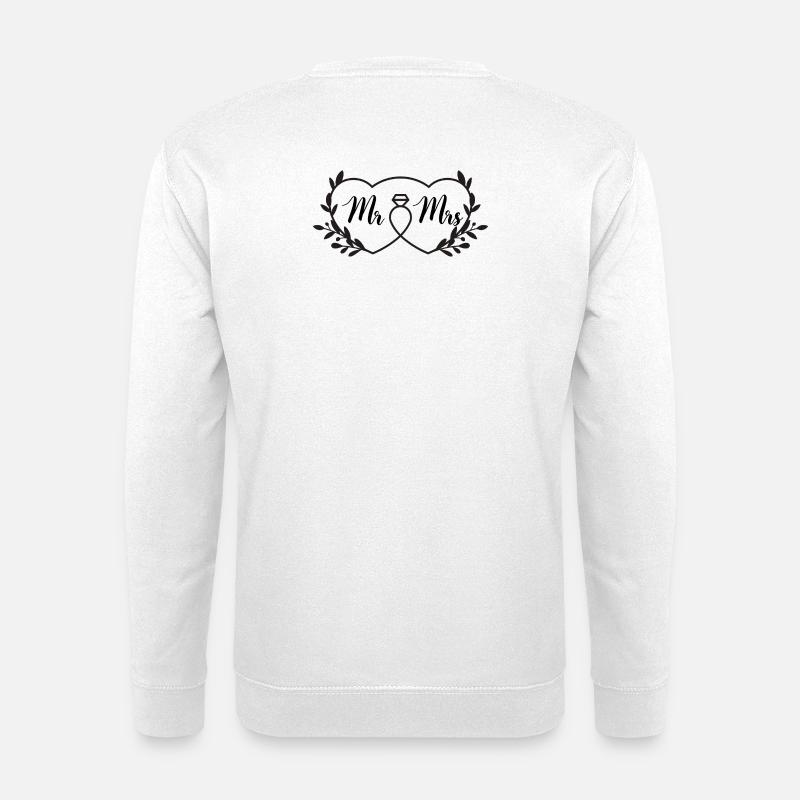 Mr Mrs - Unisex Sweatshirt - white
