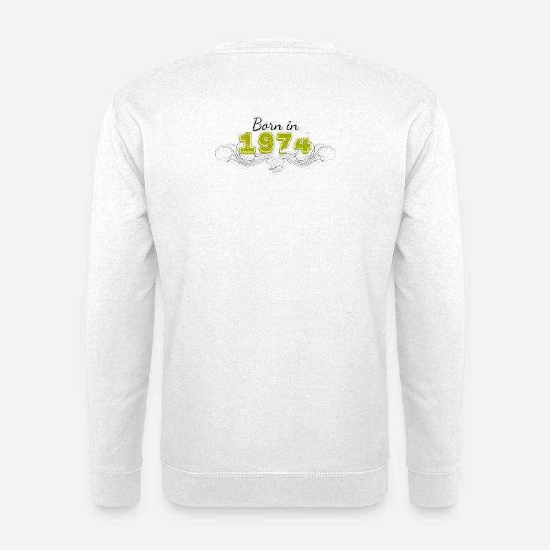 Born in 1974 - Unisex Pullover - Weiß