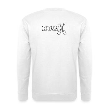 ROW Row, style de design de collège en noir - Sweat-shirt Unisexe - blanc - Dos
