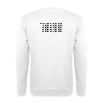Einzelfall schwarz - Unisex Pullover - Weiß - Hinten