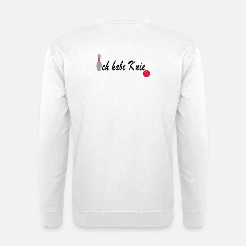 Bowling knee - Unisex Sweatshirt - white