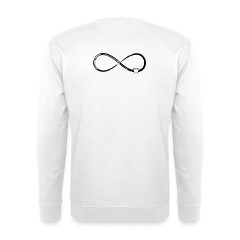 coeur de l'infini - Sweat-shirt Unisexe - blanc - Dos