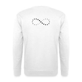 Étoiles étoiles infini signe cadeau chance - Sweat-shirt Unisexe - blanc - Dos