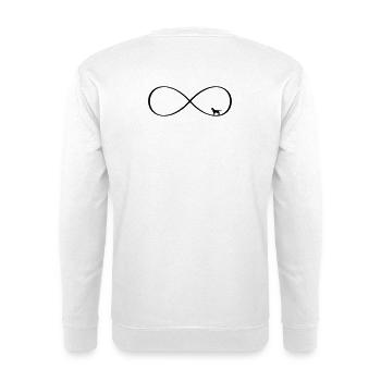 Dog Infinite Love - Conception du chien - Sweat-shirt Unisexe - blanc - Dos