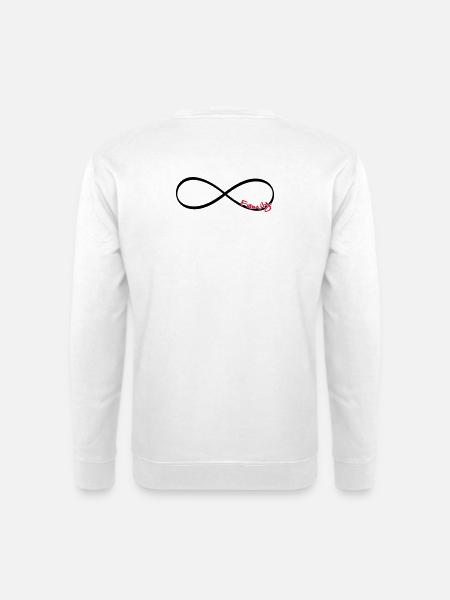 Unendlichkeitszeichen Family -Geschenk Liebe - Unisex Pullover - Weiß