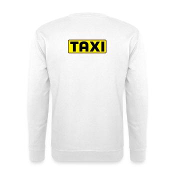 Taxi - Unisex Pullover - Weiß - Hinten