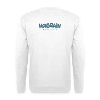 Wagrain Après-Ski Wintersport (Blau) - Unisex Pullover - Weiß - Hinten