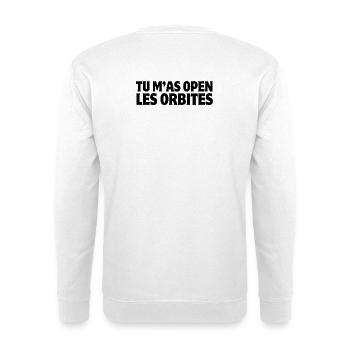 Open your eyes, tell the truth - Unisex Sweatshirt - white - Back