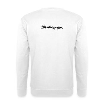 stacheldraht - Unisex Pullover - Weiß - Hinten