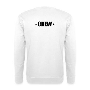 Crew mit Sterne - Unisex Pullover - Weiß - Hinten
