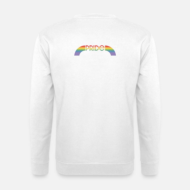 lgbtqi pride rainbow LGBT lgbtqi queer - Unisex Sweatshirt - white