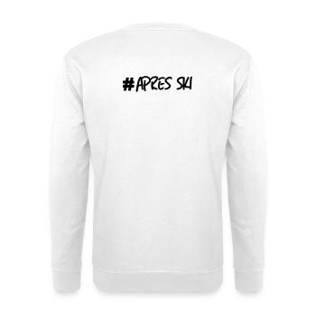 Ski, ski, ski, après-ski, freeski, hiver - Sweat-shirt Unisexe - blanc - Dos
