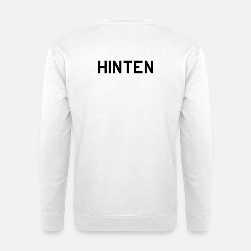 VORNE HINTEN - Unisex Pullover - Weiß