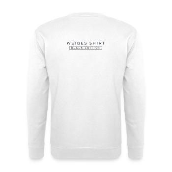 Weißes T-Shirt Black Edition - Unisex Pullover - Weiß - Hinten