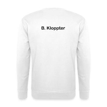 B. Kloppter - Unisex Pullover - Weiß - Hinten