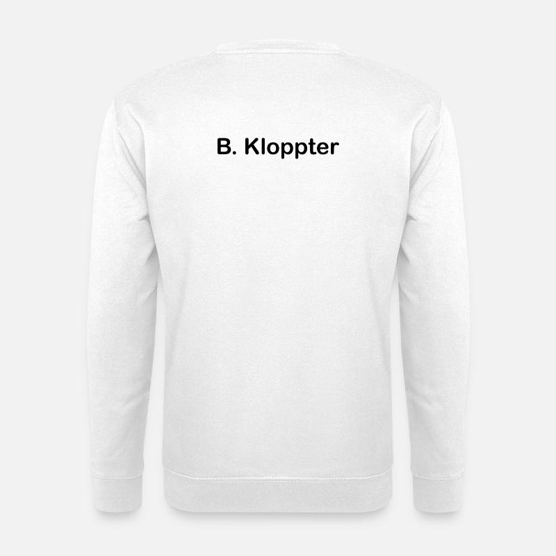 B. Kloppter - Unisex Pullover - Weiß