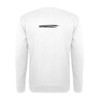 Sweeping lines | Vectorgraphic = Change Colors - Unisex Sweatshirt - white - Back