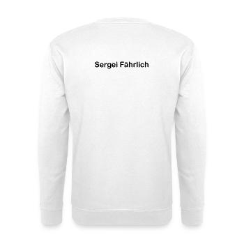 Sergei Fährlich - Unisex Pullover - Weiß - Hinten