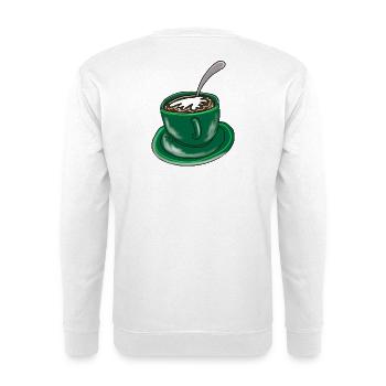 Tasse - Unisex Pullover - Weiß - Hinten