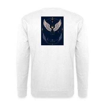 Guardian Shadow Wings - Unisex Pullover - Weiß - Hinten - Michal (187cm)