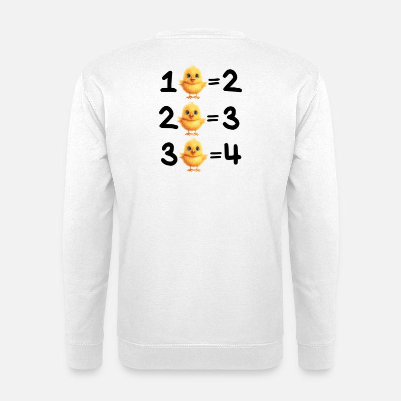 addition, mathematics, addition - Unisex Sweatshirt - white