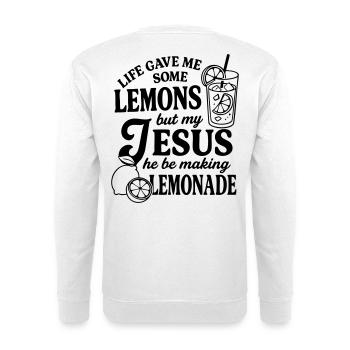Life gave me lemons - Unisex Sweatshirt - white - Back