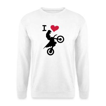 love jump - Unisex Pullover - Weiß - Vorne - Alina (178cm) & Michal (187cm)