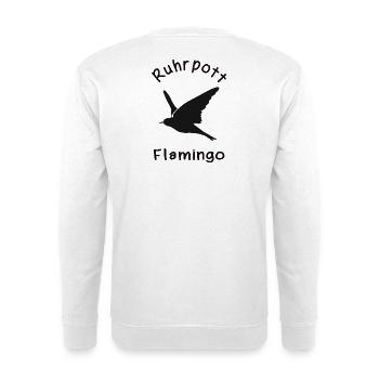 Flamant rose de Ruhrpott - Sweat-shirt Unisexe - blanc - Dos