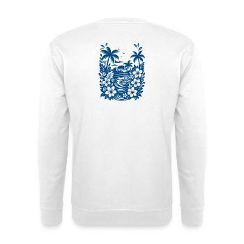 Beach Blue - Unisex Pullover - Weiß - Hinten