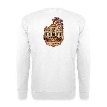 Mexico City Bellas Artes Art - Unisex Pullover - Weiß - Hinten