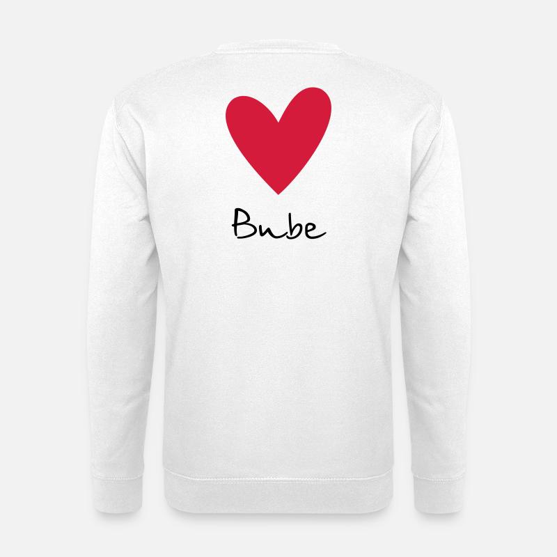 Herz Bube Herzbube Geschenk - Unisex Pullover - Weiß