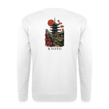 Kyoto Japan Pagoda Street Art - Unisex Pullover - Weiß - Hinten
