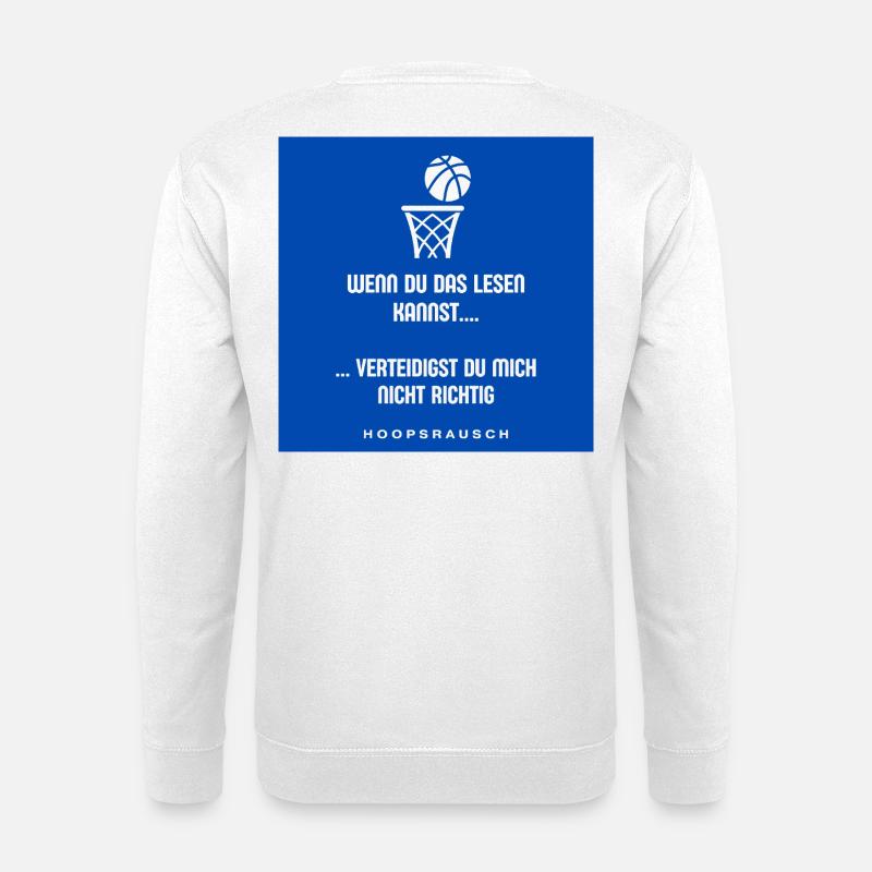 Read or Defend Saying Hoopsrausch - Unisex Sweatshirt - white
