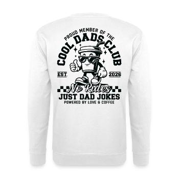Cool Dads Club - Dad 2026 Gift - Unisex Sweatshirt - white - Back