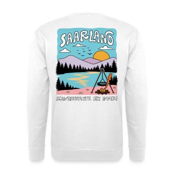 Saarland, Schwenkkultur seit immer!  - Unisex Pullover - Weiß - Hinten
